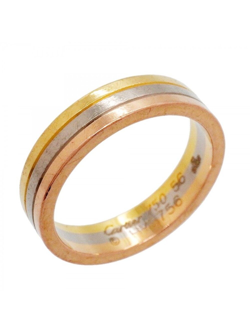 Cartier Ring Vendome 18k Yellow Gold 18k White 18k Pink